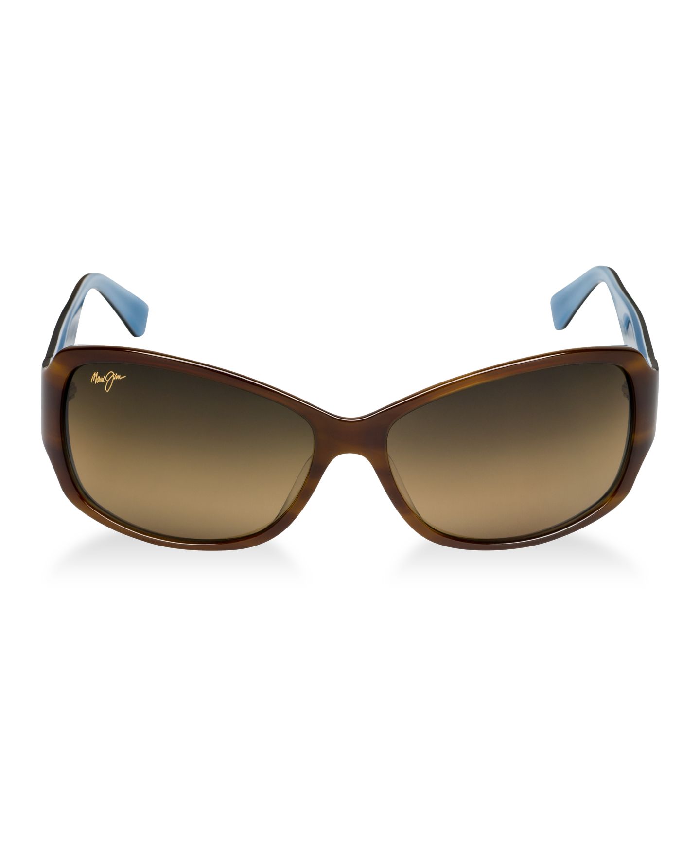 Женские солнцезащитные очки Maui Jim Polarized Nalani Sunglasses, 295, цвет: Черепаховый синий / Бронзовый — фото 2