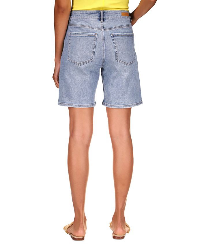 Sanctuary Women's Boy Cut Bermuda Denim Shorts Macy's