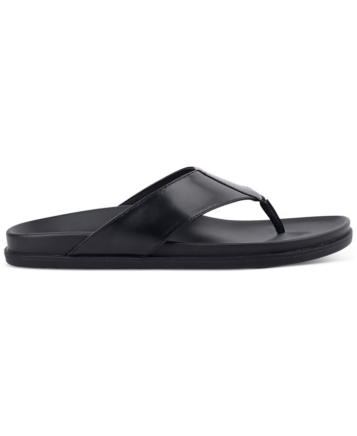 Alfani Men's Faux-Leather Thong Sandals, Created for Macy's & Reviews ...