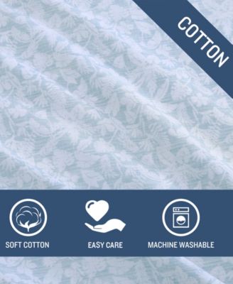 Koya Bay Cool Zone Cotton Percale 4 Piece Sheet Set, King