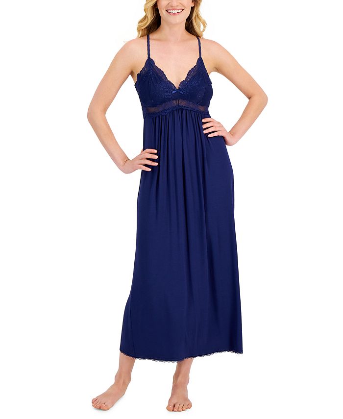 I.N.C. International Concepts Lace Long Nightgown, Created for Macy's -  Macy's