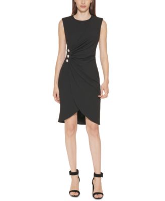 macy's calvin klein black dress