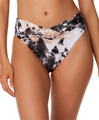Bar III - Women's Wet'N Wild V-Cut High Waist Bikini Bottoms