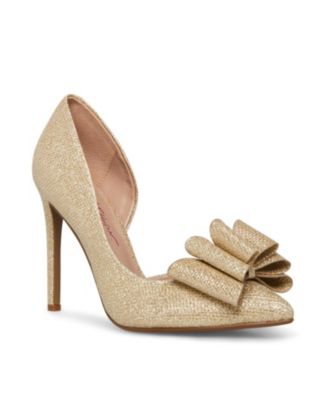 macy's gold high heels