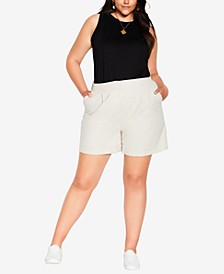 Trendy Plus Size Sicilian Mini Shorts