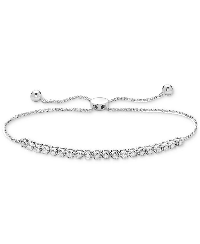 Macys diamond new arrivals bolo bracelet