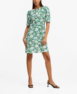 MANGO Women's Flower Print Dress