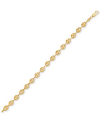 Lightweight Mariner Link Chain Bracelet in 10k Gold