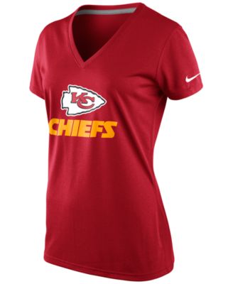 Nike - Women's Short-Sleeve Kansas City Chiefs V-Neck T-Shirt