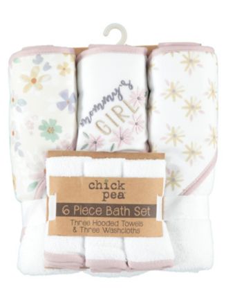 Chickpea Infant and Toddler Girls Bath, 6 Piece Set & Reviews - All Kids'  Accessories - Kids - Macy's