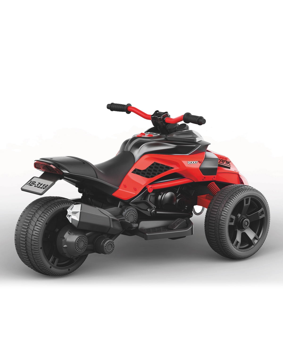 Shop Freddo Spider 2-seater 3 Wheel Motorcycle Ride On In Black