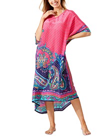 Women's Printed Cover-Up Maxi Dress
