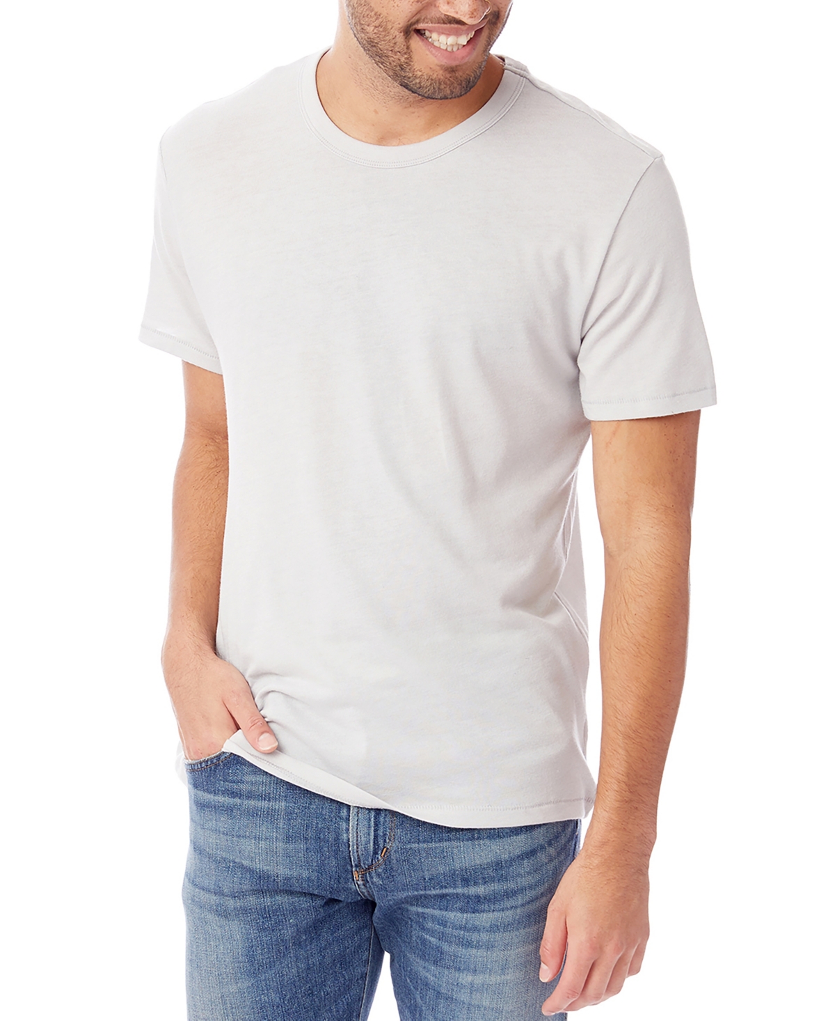 Alternative Apparel Men's The Keeper T-shirt In Silver-tone