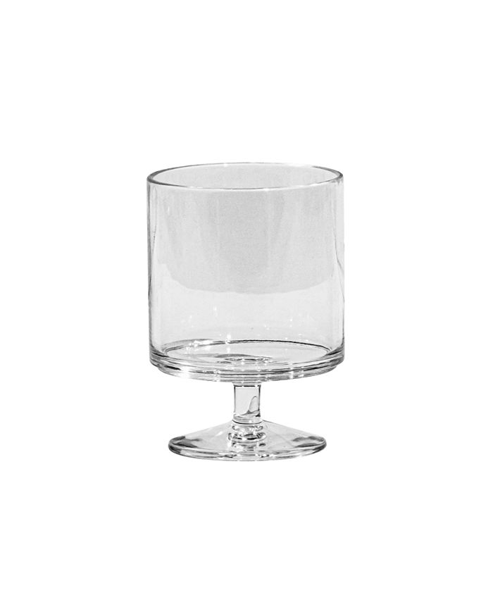 Abode Homewares Stacking Wine Premium Acrylic Goblet Glasses, Set of 6 - 9.30 oz