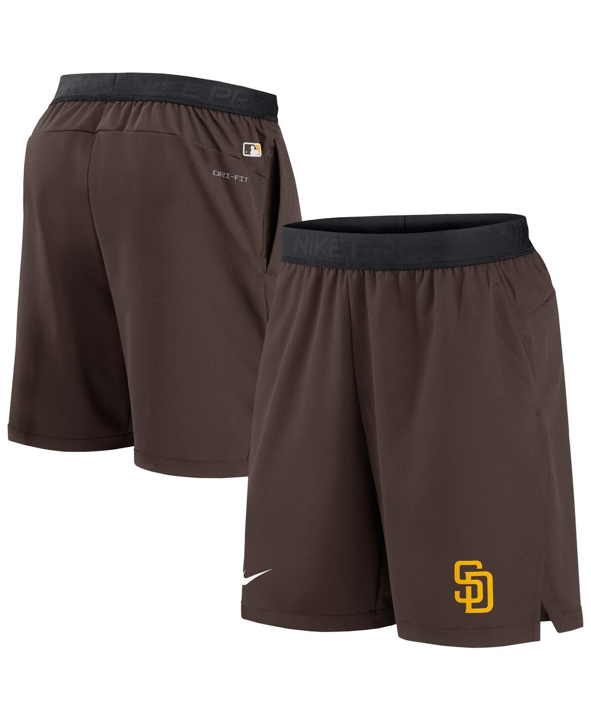 Men's Nike Brown San Diego Padres Authentic Collection Flex Vent Max Performance Shorts