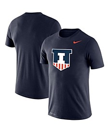 Men's Navy Illinois Fighting Illini School Logo Legend Performance T-shirt