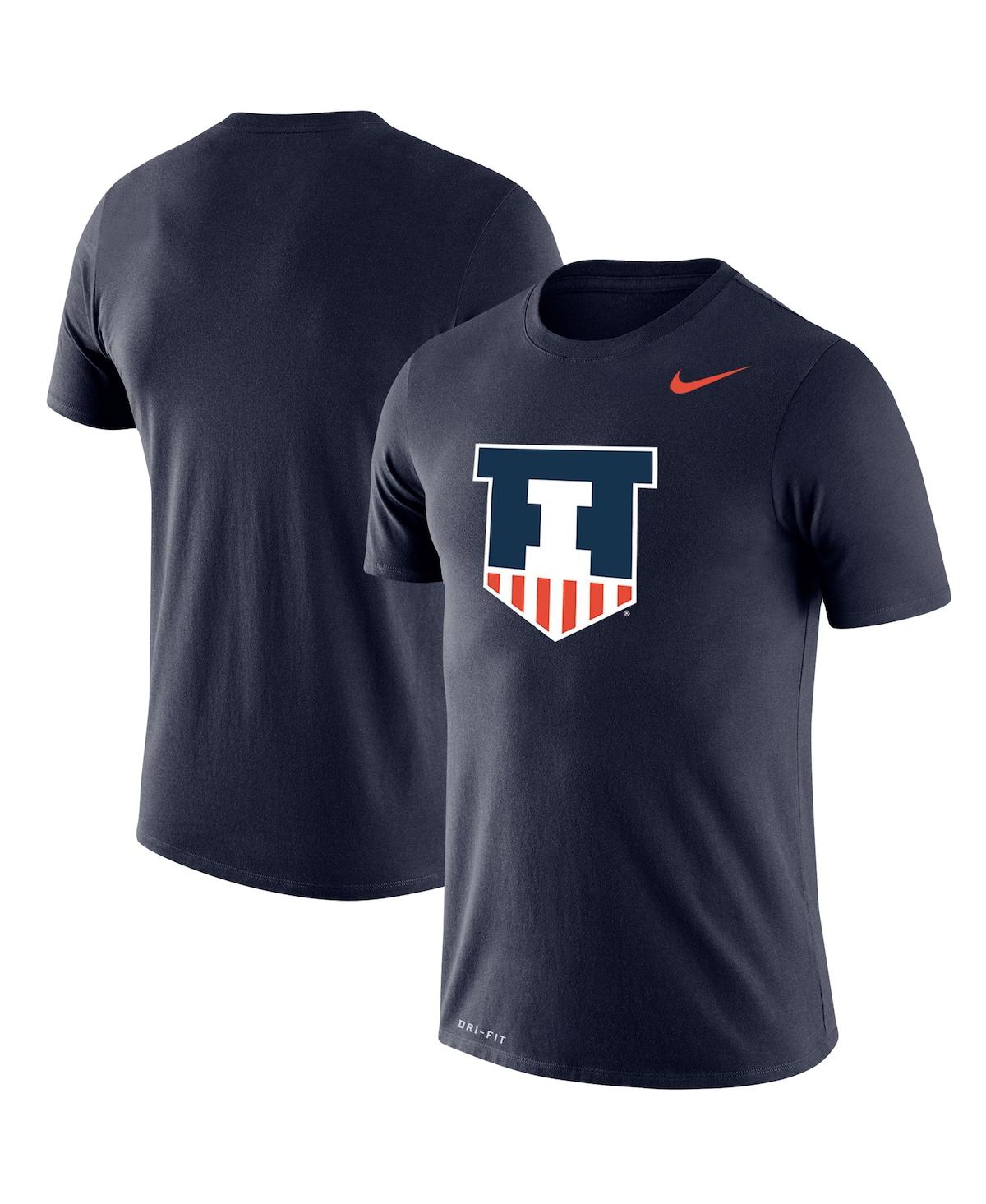 Men's Nike Navy Illinois Fighting Illini School Logo Legend Performance T-shirt