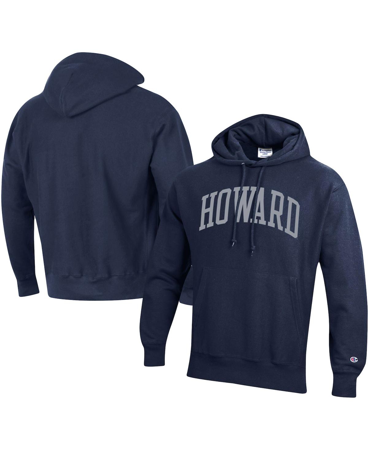 CHAMPION MEN'S CHAMPION NAVY HOWARD BISON TALL ARCH PULLOVER HOODIE