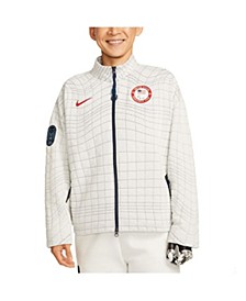 Women's White Team USA Paralympics Media Full-Zip Jacket