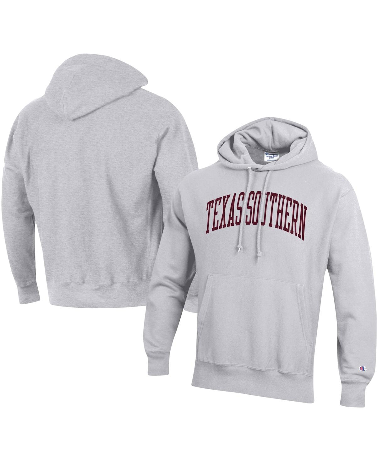CHAMPION MEN'S CHAMPION GRAY TEXAS SOUTHERN TIGERS TALL ARCH PULLOVER HOODIE