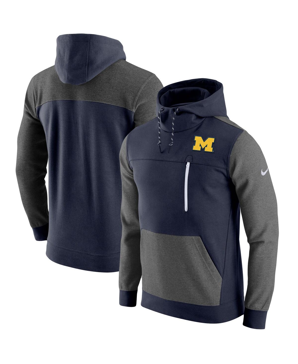 Men's NikeMichigan Wolverines Av-15 2.0 Pullover Hoodie - Navy