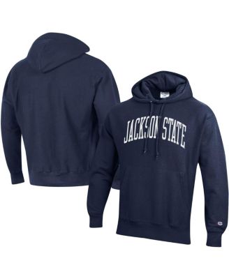 Champion Men's Navy Jackson State Tigers Tall Arch Pullover Hoodie