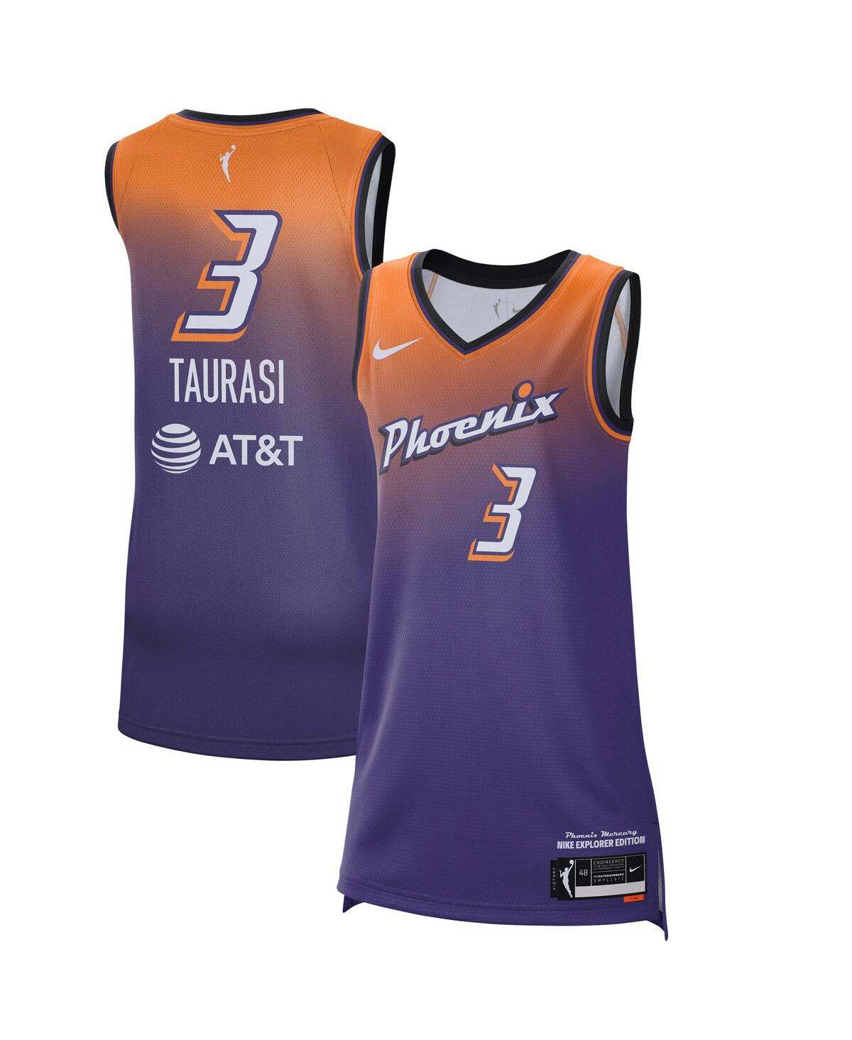 Men's and Women's Nike Diana TaurasiPhoenix Mercury 2021 Victory Player Jersey - Explorer Edition - Purple