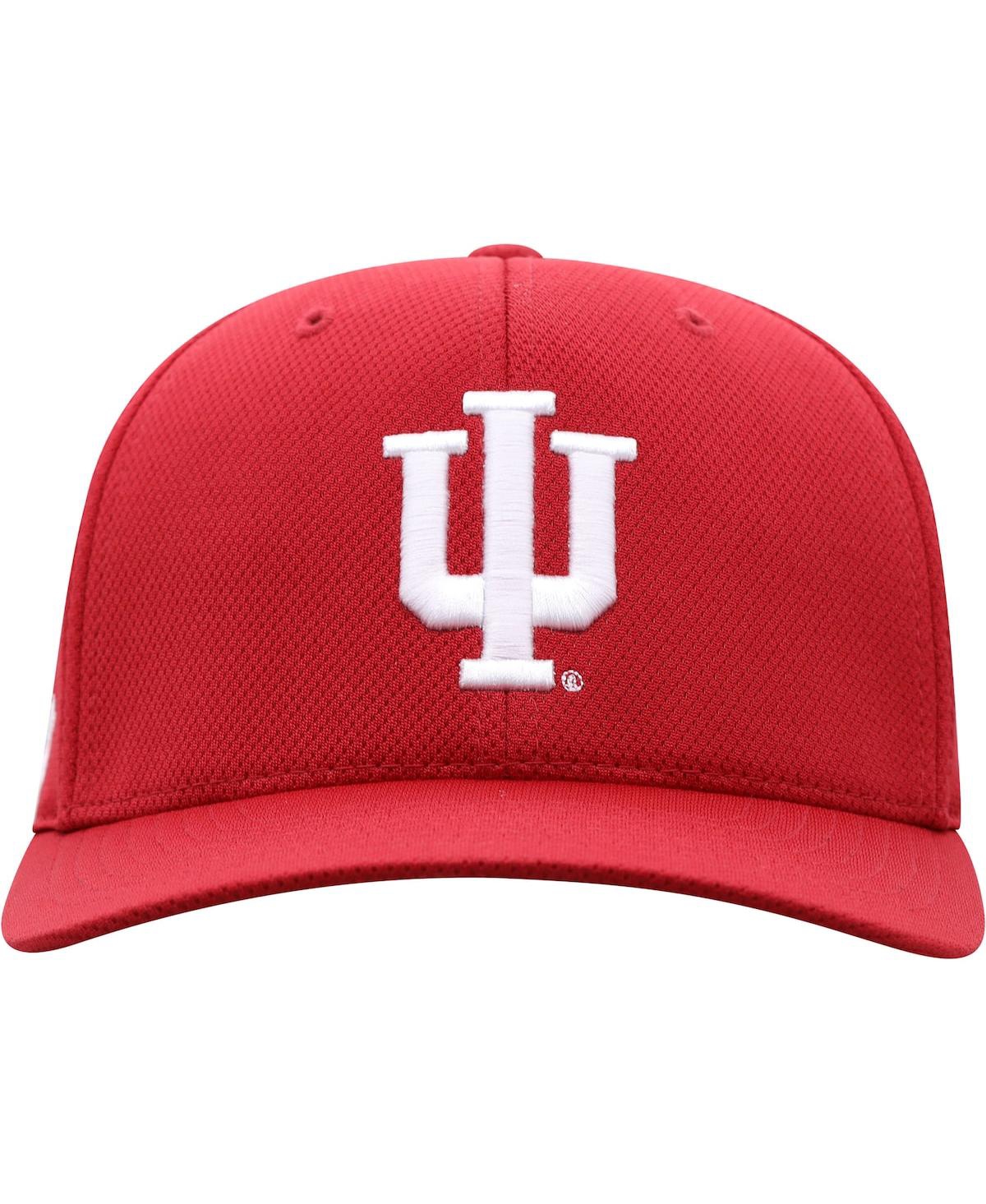 Shop Top Of The World Men's  Crimson Indiana Hoosiers Reflex Logo Flex Hat