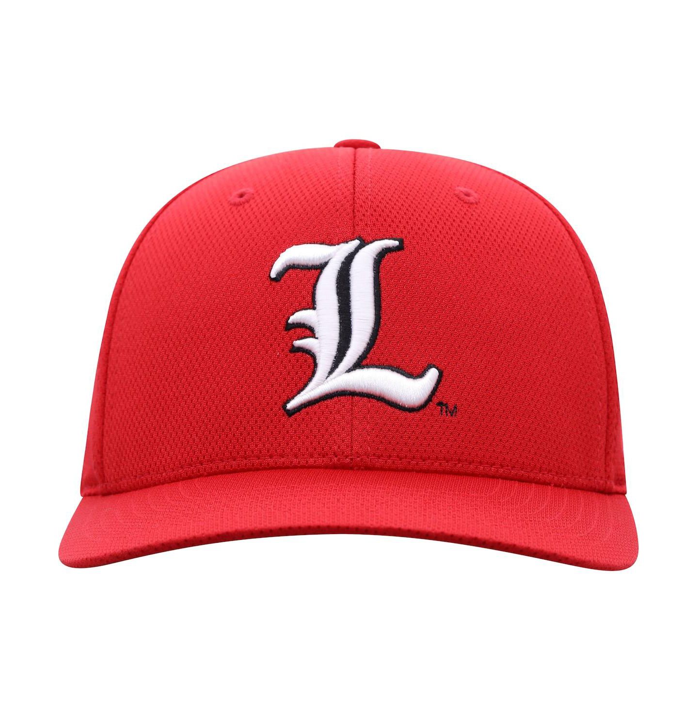 Мужская кепка Top of the World Red Louisville Cardinals Reflex Logo Flex Hat — фото 3