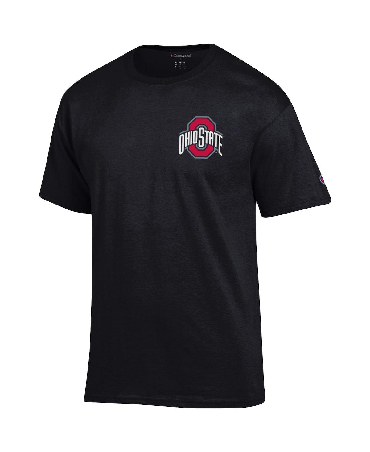 Shop Champion Men's  Black Ohio State Buckeyes Team Stack 2-hit T-shirt