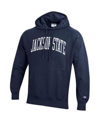 Champion Men's Navy Jackson State Tigers Tall Arch Pullover Hoodie