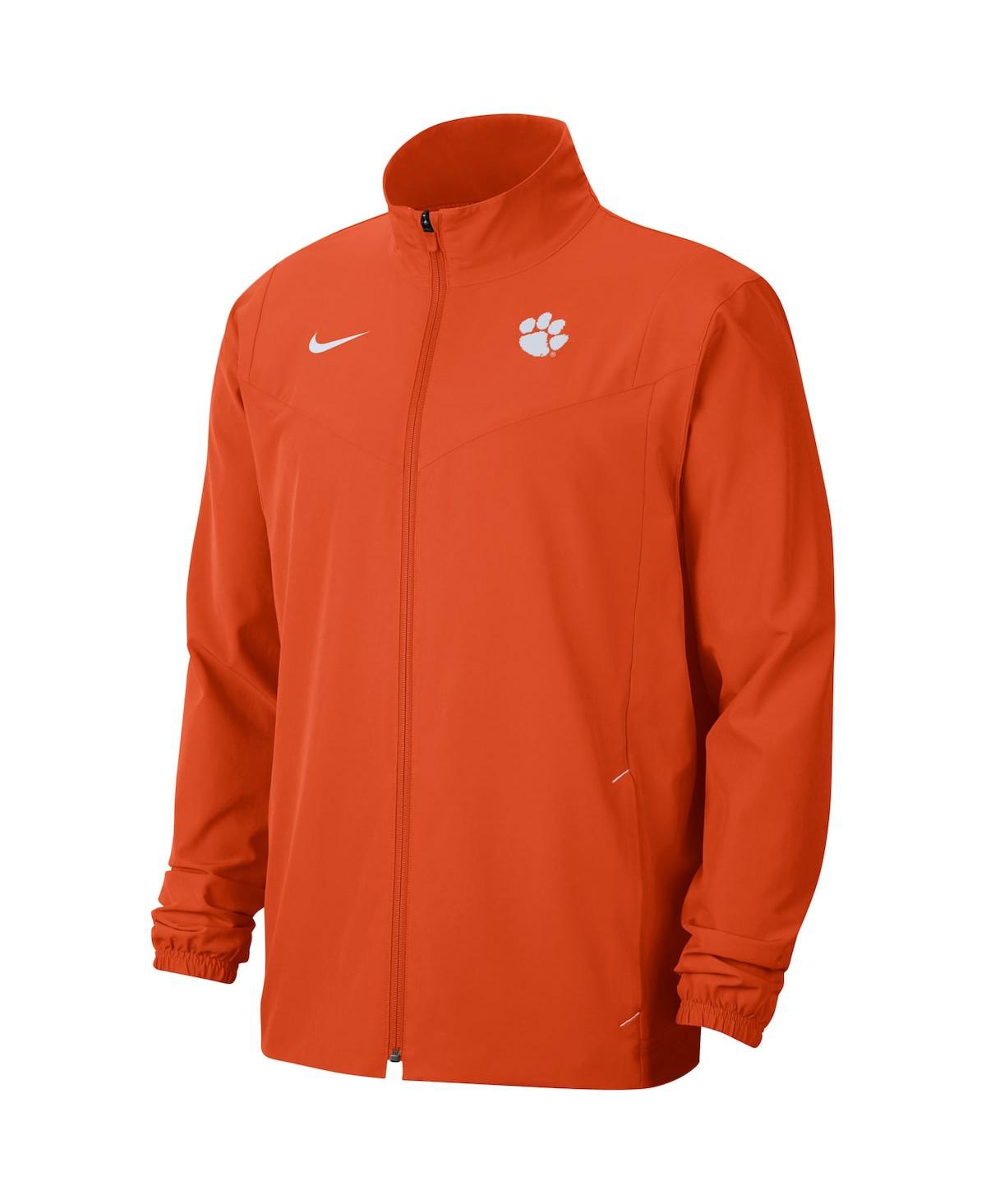 Shop Nike Men's  Orange Clemson Tigers 2021 Sideline Full-zip Jacket