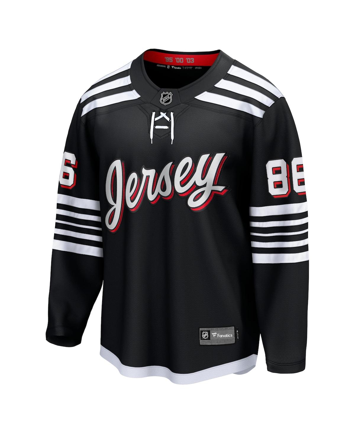 Men's Fanatics Jack HughesNew Jersey Devils Alternate Premier Breakaway Player Jersey - Black