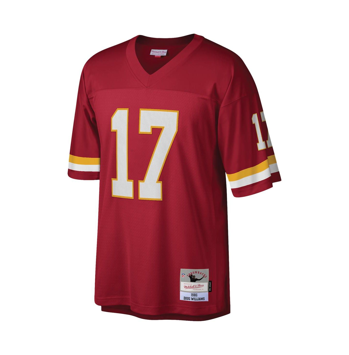 Мужской топ Mitchell & Ness Doug Williams Burgundy Washington Football Team Legacy Replica Jersey — фото 3