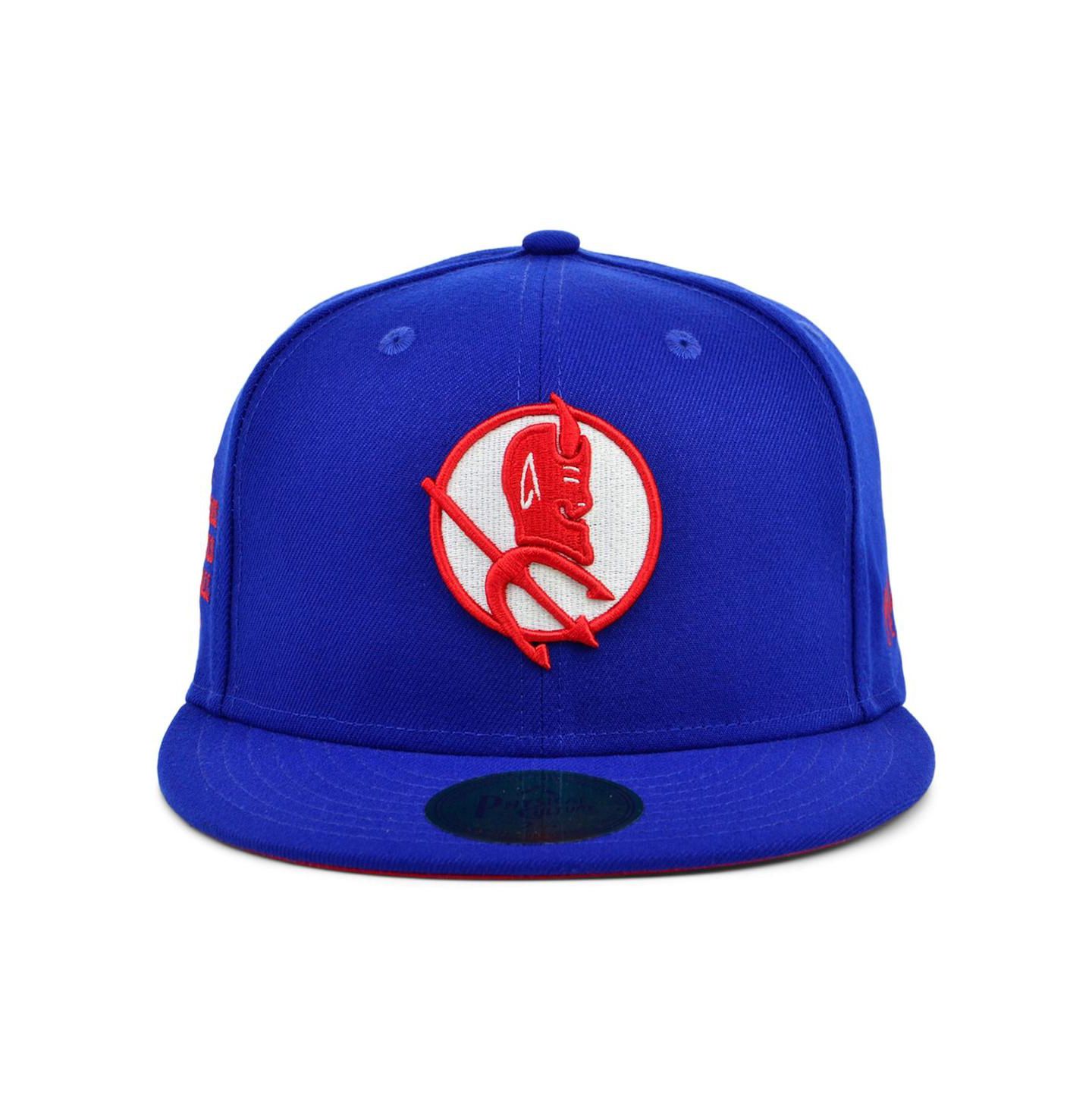 Мужская кепка Physical Culture Royal Los Angeles Red Devils Black Fives Fitted Hat — фото 3
