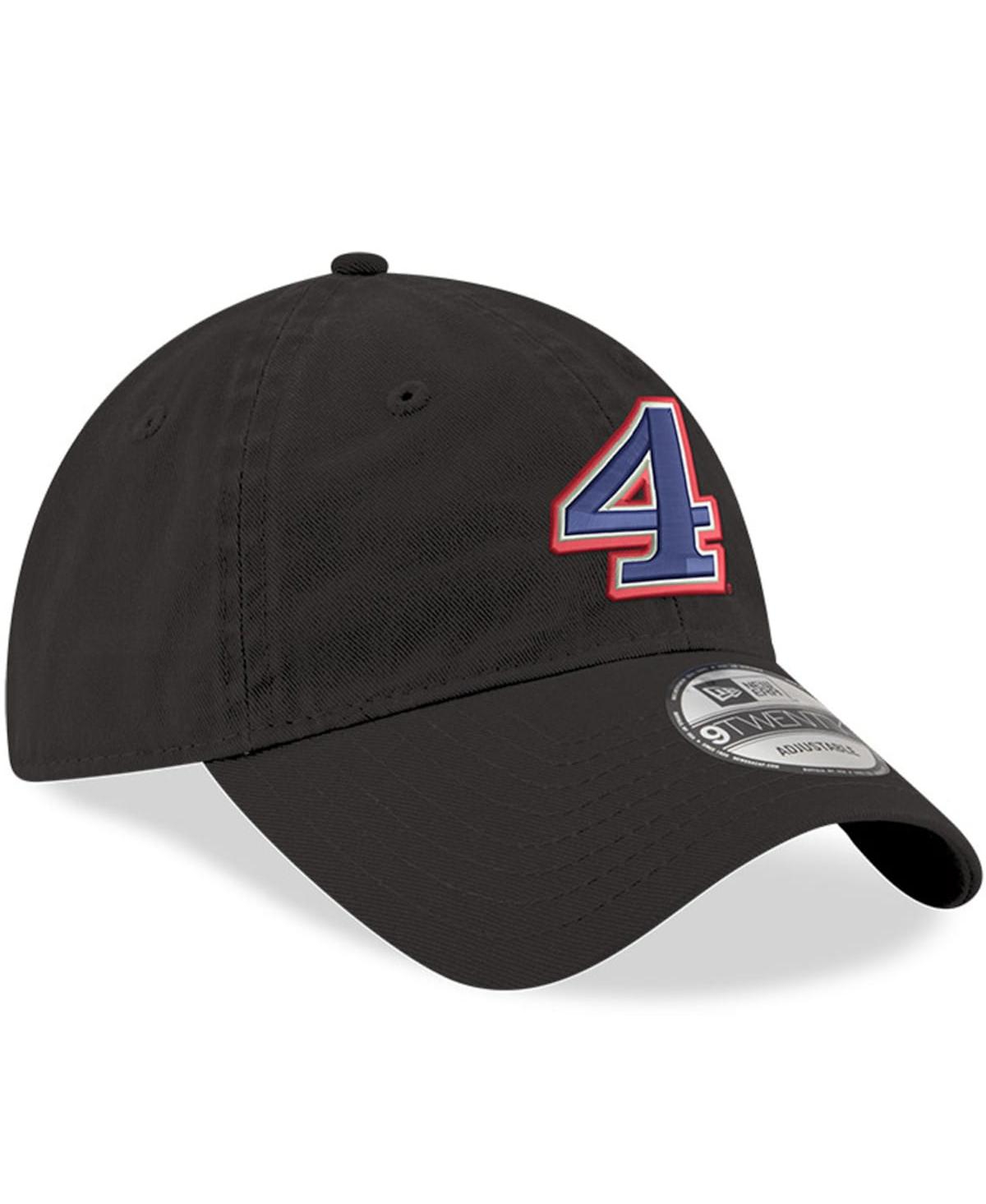NEW ERA MEN'S NEW ERA BLACK KEVIN HARVICK 9TWENTY ENZYME WASHED ADJUSTABLE HAT 