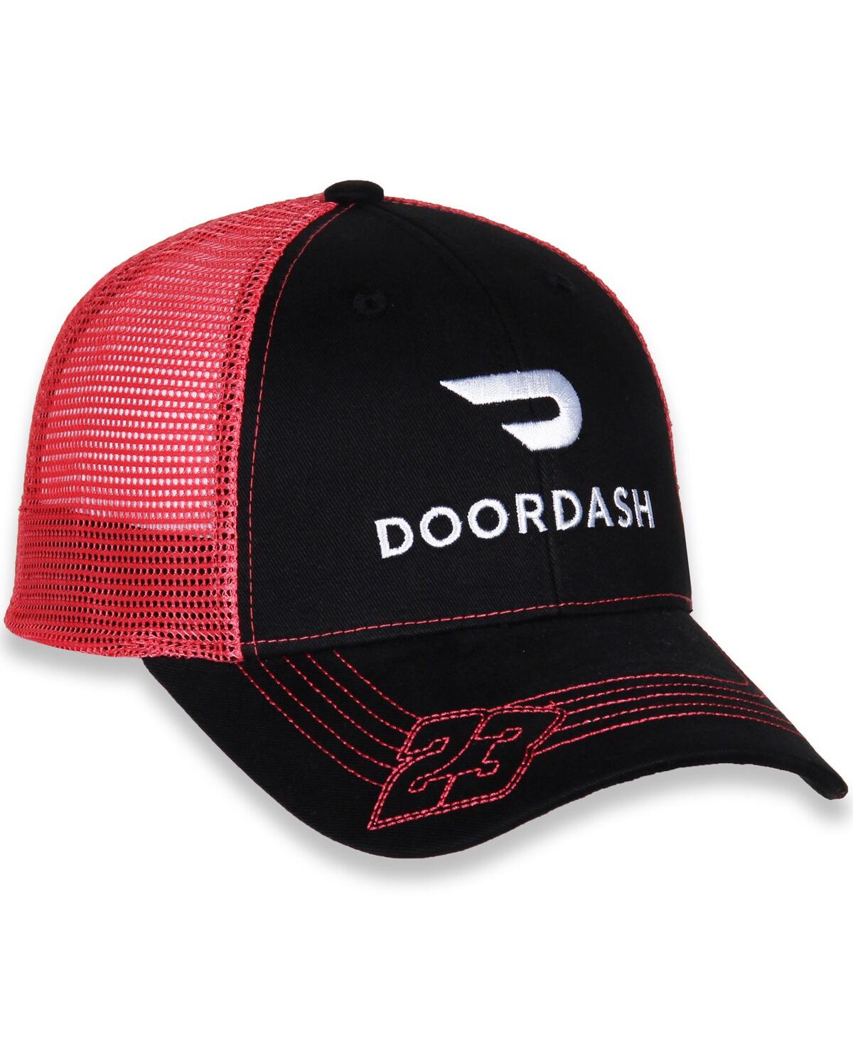 Men's Checkered Flag Red Bubba Wallace Doordash Adjustable Hat - Red