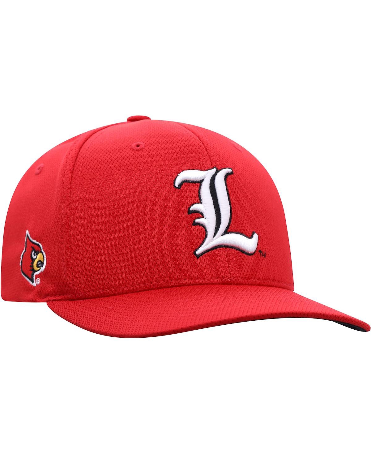Shop Top Of The World Men's  Red Louisville Cardinals Reflex Logo Flex Hat