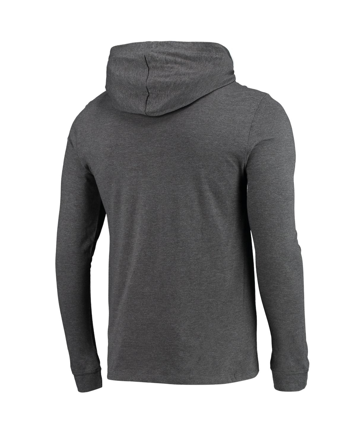 Men's Concepts Sport Heathered Heathered Charcoal West Virginia Mountaineers Meter Long Sleeve Hoodie T-shirt and Jogger Pants Set - Heath
