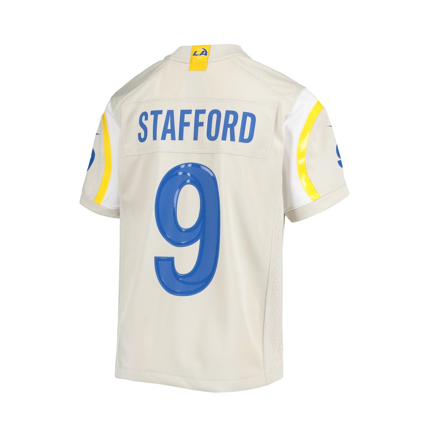 Детская игровая джерси Nike Matthew Stafford Los Angeles Rams, Bone, цвет: Белый — фото 5