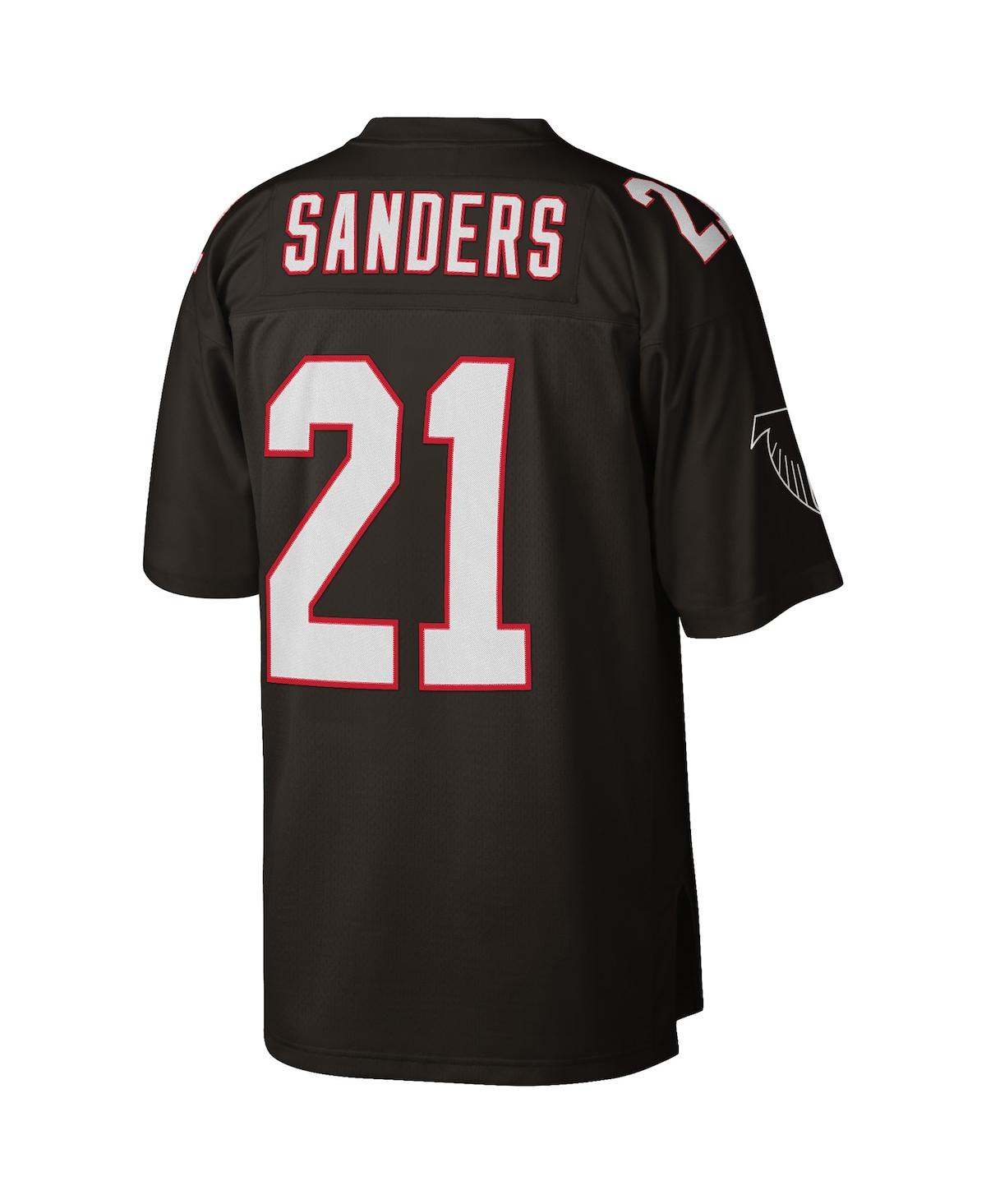 Men's Mitchell & Ness Deion SandersAtlanta Falcons Big and Tall 1992 Retired Player Replica Jersey - Black