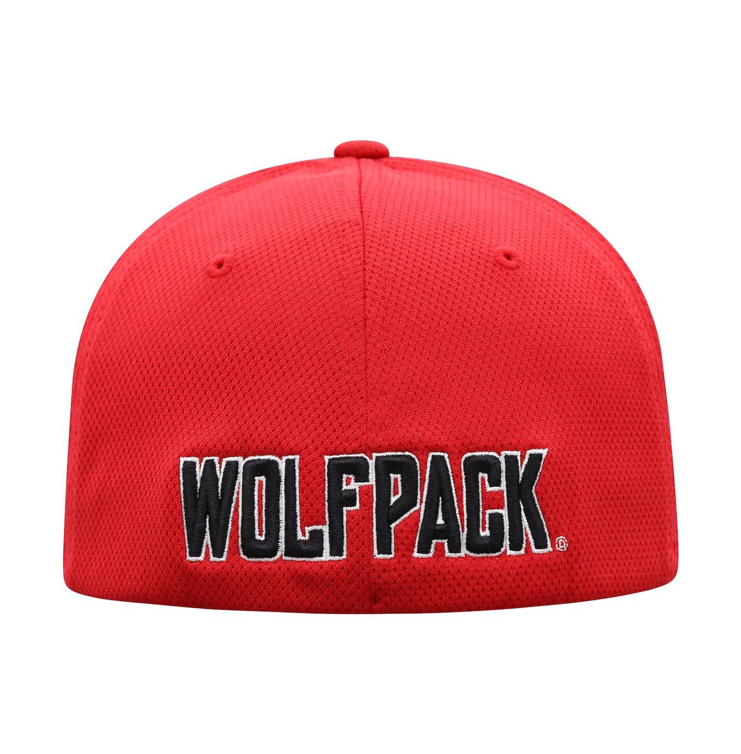 Мужская кепка Top of the World Red Nc State Wolfpack Reflex Logo Flex Hat — фото 5