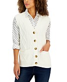 Charter Club Women's Layered Sweater Vest Top, Created for Macy's