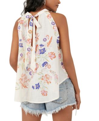 emily print halter tank