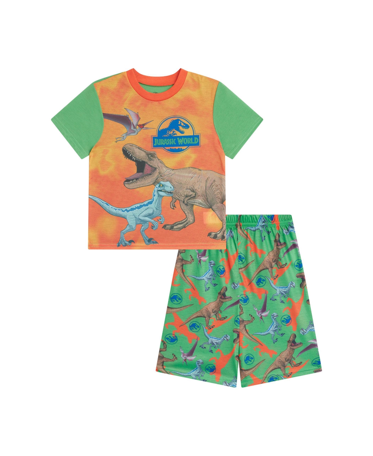 Jurassic World Kids' Little Boys  T-shirt And Shorts, 2-piece Set In Assorted