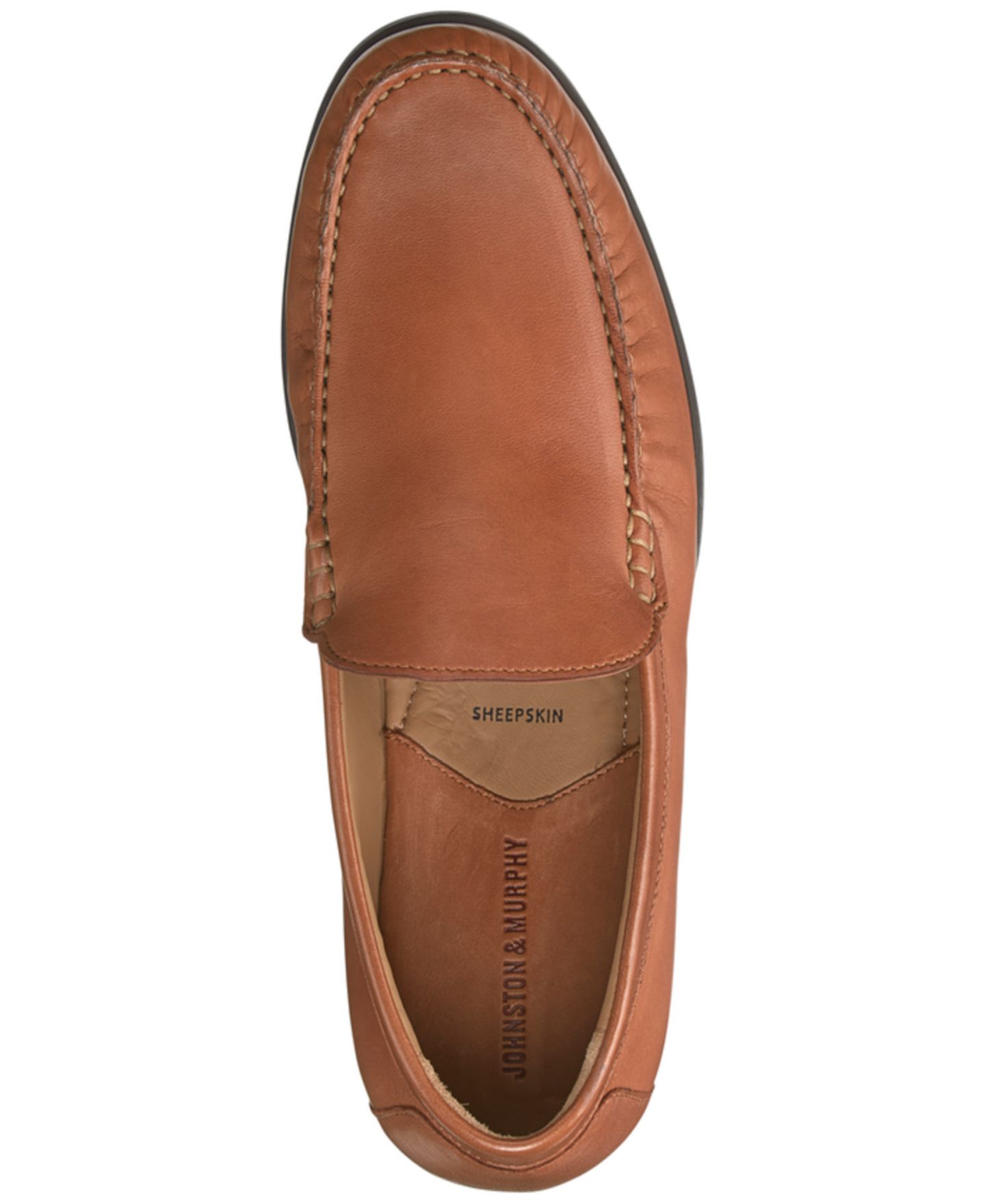 Мужские туфли Johnston & Murphy Cresswell Venetian Loafer, цвет: Коньячный — фото 9