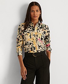 Floral Cotton Gauze Shirt