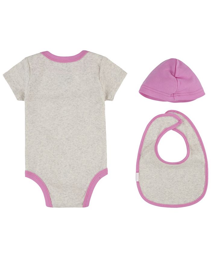 Nike Baby Girls Bodysuit, Bib and Hat Gift Box, 3 Piece Set Macy's