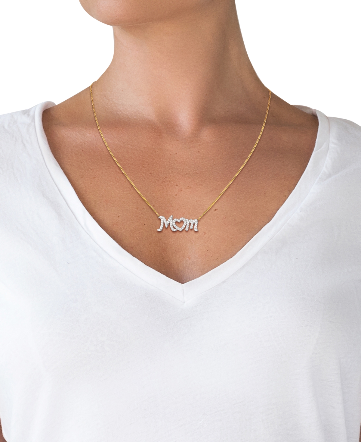 Giani Bernini Cubic Zirconia Mom Heart 18
