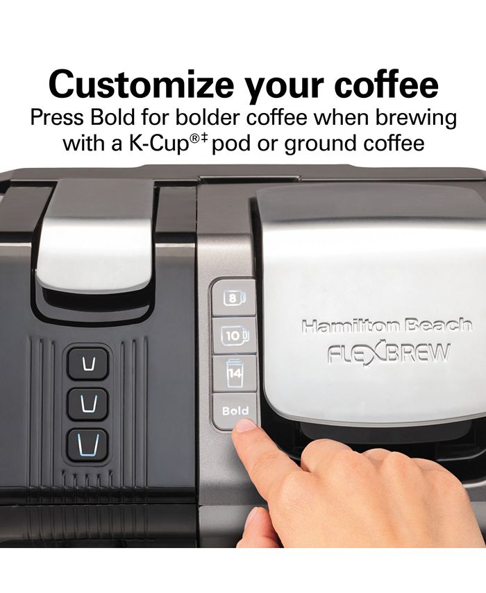 Hamilton Beach FlexBrew Universal 3in1 SingleServe Coffee Maker Macy's